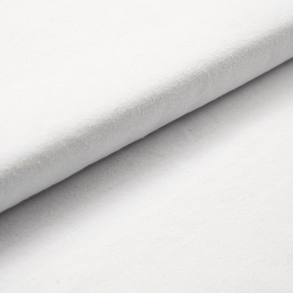 Heavy canevas coton "Raw used  - snow" (blanc)