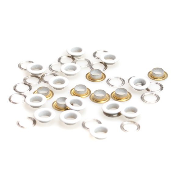 Œillets Ø 8 mm - paquet à 20 pieces (blanc)