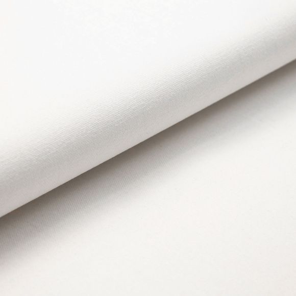 Heavy canevas coton enduit "Raw used - snow" (blanc)
