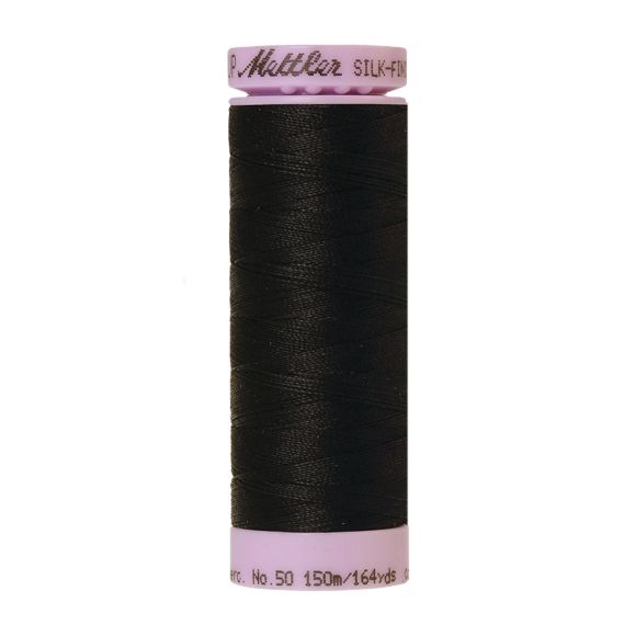 Mettler Näh- & Quiltgarn "Silk-Finish Cotton 50" Spule à 150 m (4000/schwarz)