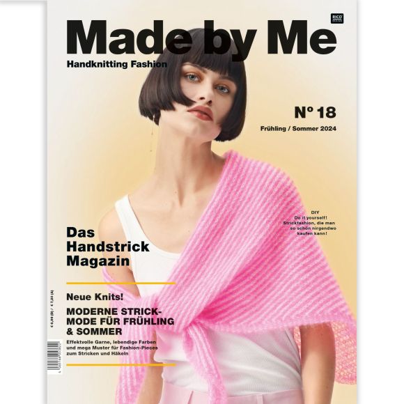 Magazine "Made by Me - Handknitting n° 18" de Rico Design (allemand/français)