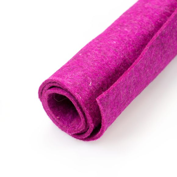 Feutre de laine "Chiné" 3 mm - morceau de 50 x 45 cm (pink chiné)