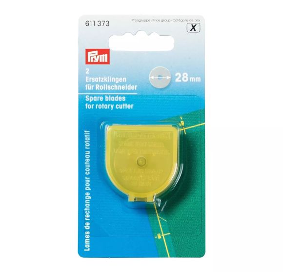 PRYM Lame pour couteau rotatif Ø 28 mm, paquet à 2 pces 611373