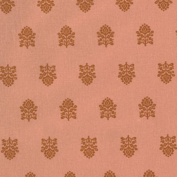 AU Maison Toile cirée "Leela-Pastel Peach" (pêche-rouille orangé)