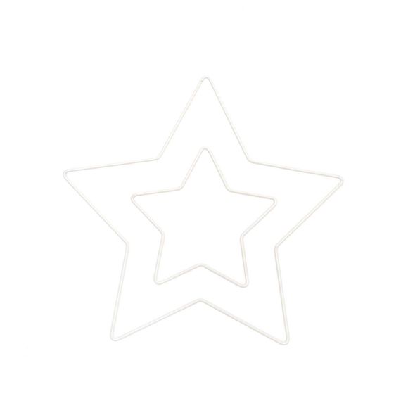 Étoile en métal 11/21 cm (blanc) de RICO DESIGN