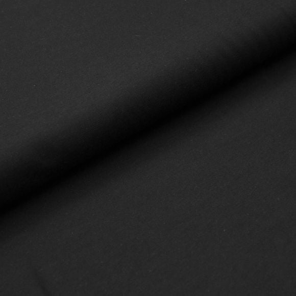 Jersey de coton - uni "Pure Cotton" (noir)