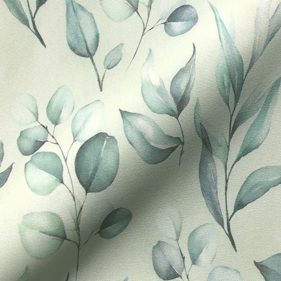 Tissu d'ameublement et décoration - Outdoor dralon® "Aquarelle - Plantes" (nature-vert)