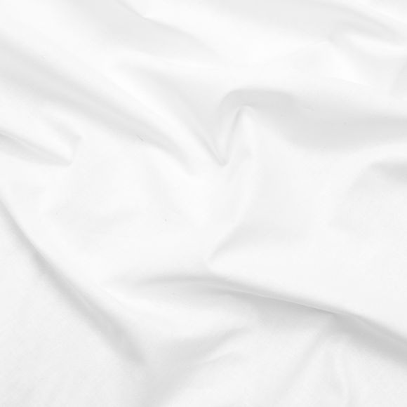 Popeline de coton - grande largeur "Sway" (blanc)
