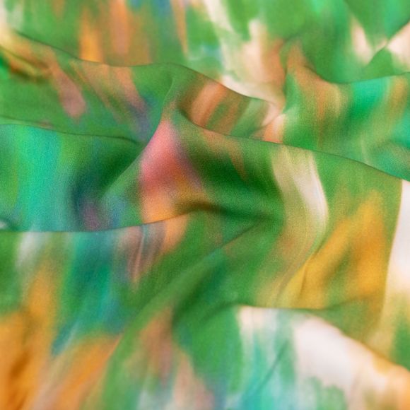 Viscose "Street Night/Flou" (vert/bleu/brun/offwhite)
