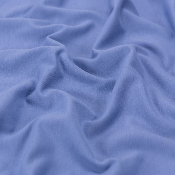 Sweat Bio-Baumwolle - uni "Soft Alva" (taubenblau)