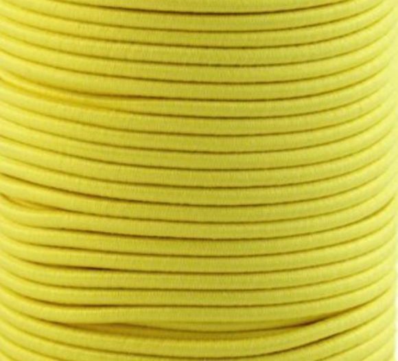 Cordon caoutchouté ''Élastique'' -  Ø 3 mm (jaune clair)