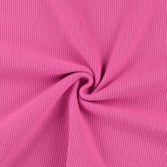 Strickstoff Baumwolle - gerippt "Levi" (pink)