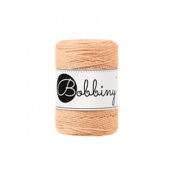 Recycling Makramee-Garn Baumwolle "Rope Ø 1.5 mm - peach fuzz" (pfirsich) von Bobbiny