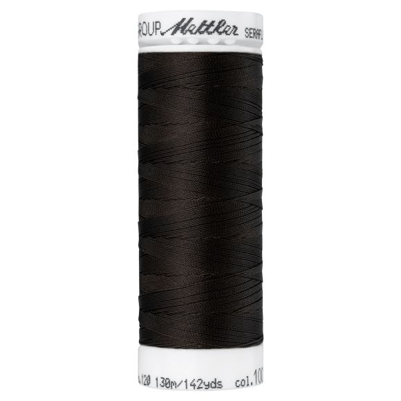 Mettler fil à coudre - extensible "Seraflex" - bobine à 130 m (1002/very dark brown)