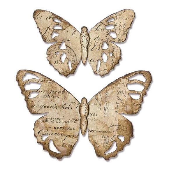 Matrice de découpe BigZ "Tattered Butterfly/Papillon" par Tim Holtz (Sizzix 664166)