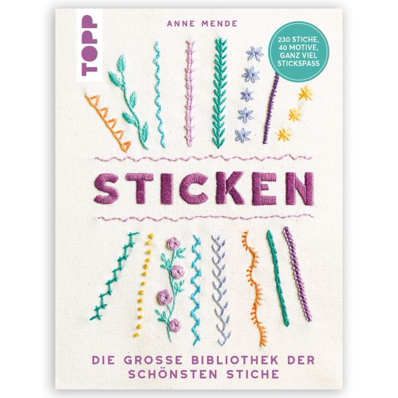 Buch - "Sticken" von Anne Mende