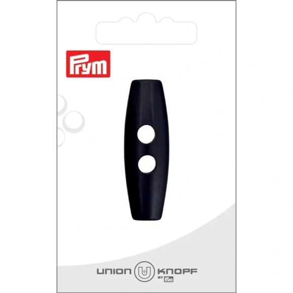 PRYM Knebelknopf "Dufflecoat" - 45 mm (schwarz)