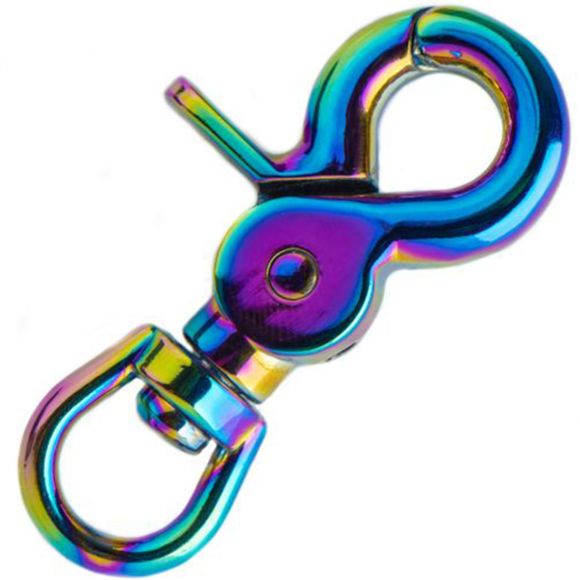 Clip-Wirbelkarabiner "Metall" - 12 mm (regenbogen)