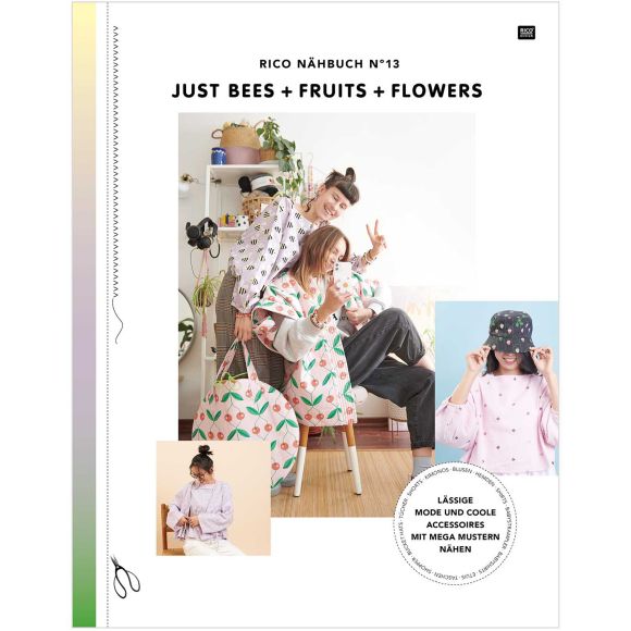 Livre - "Just bees + fruits + flowers" - livre de couture RICO (allemand/français)