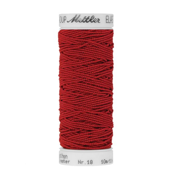 Mettler fil à coudre - élastique "ELASTIC" - bobine à 10 m (0504 rouge foncé)
