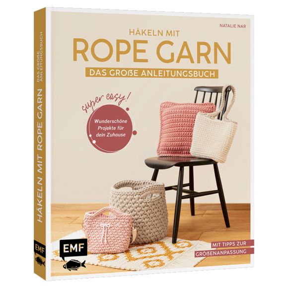 Livre - "Häkeln mit Rope-Garn super easy" de Natalie Nar