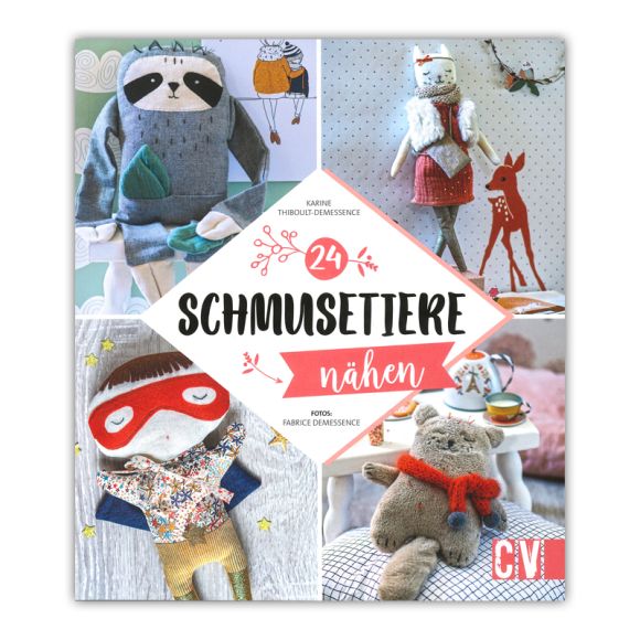 Livre - "24 Schmusetiere nähen" de Karine Thiboult-Demessence (en allemand)