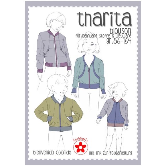 Patron de couture blouson enfants "tharita" t. 86-164 de bienvenido colorido (en allemand)