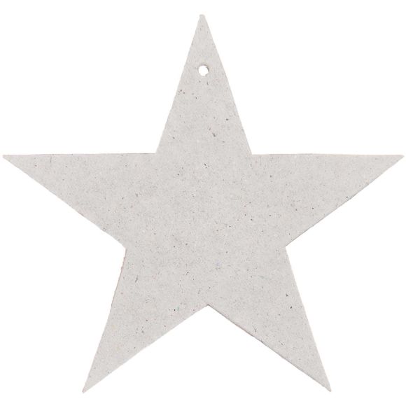 Étiquettes en papier "Étoiles", lot de 6 (gris) de RICO DESIGN
