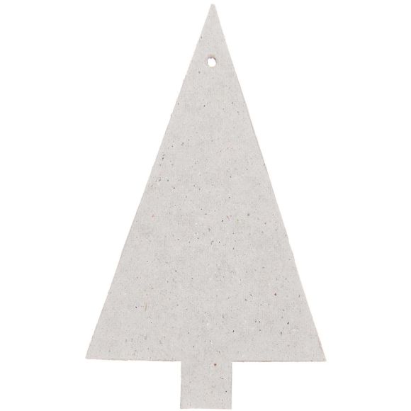 Moderne Papieranhänger "Tannenbaum" in Grau. Set mit 6 Stück von RICO DESIGN