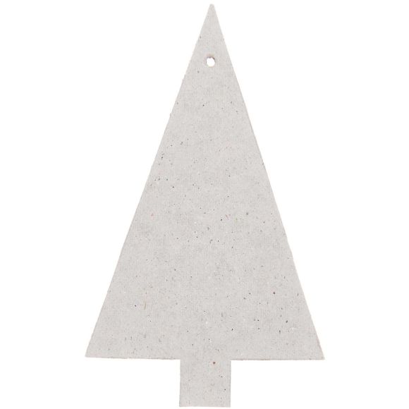 Étiquettes en papier "Sapin", lot de 6 (gris) de RICO DESIGN