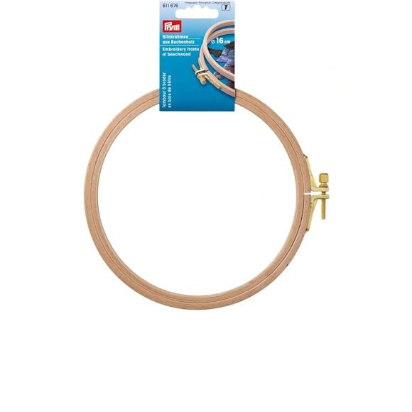 PRYM Stickrahmen Buchenholz - mit Schraube Ø 16 cm (natur) 611676