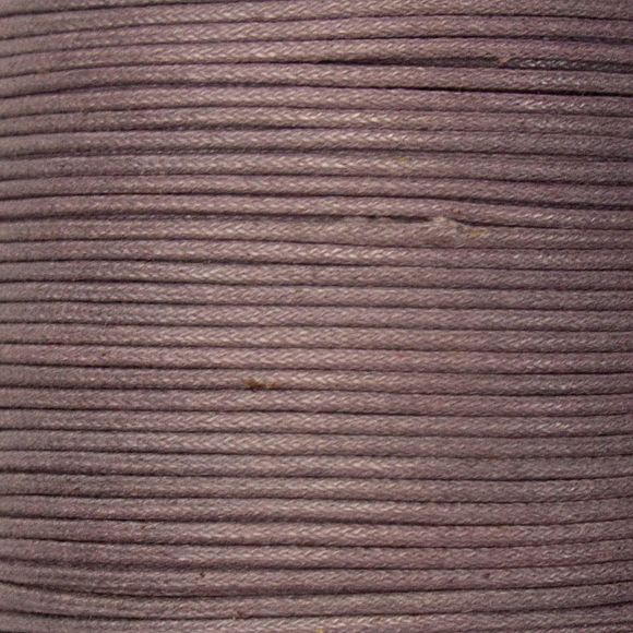 Baumwollkordel - gewachst Ø 1.5 mm, Stück à 1 m (altmauve)