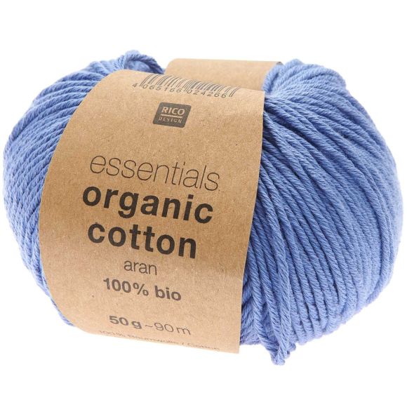Laine bio - Rico Essentials Organic Cotton aran (violettes)