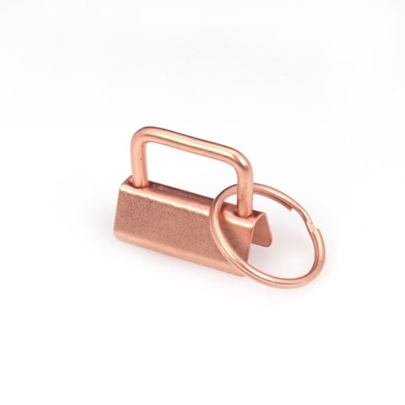 Rohling - Schlüsselband Klemme mit Schlüsselring 25/30 mm (kupfer)