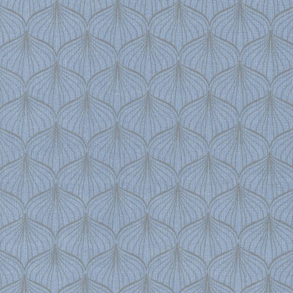 AU Maison - Toile cirée "Alli-Dusty Blue" (jean clair-taupe)