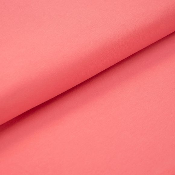 Sweat coton bio - uni "Soft Alva" (pink clair)