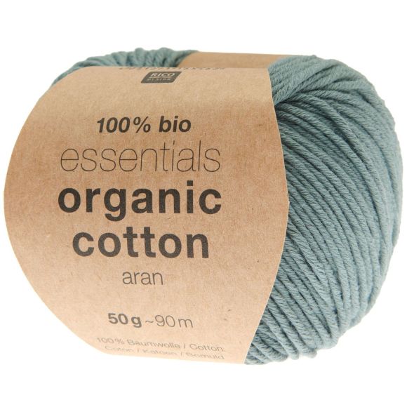 Laine bio - Rico Essentials Organic Cotton aran (pétrole)