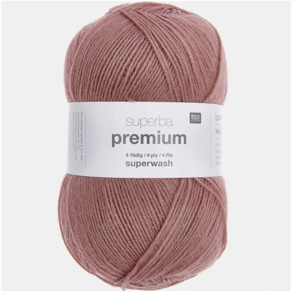 Sockenwolle - Rico Superba Premium - 4-fädig (altrosa)