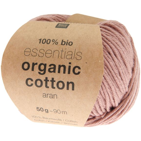 Bio-Wolle - Rico Essentials Organic Cotton aran (beere)