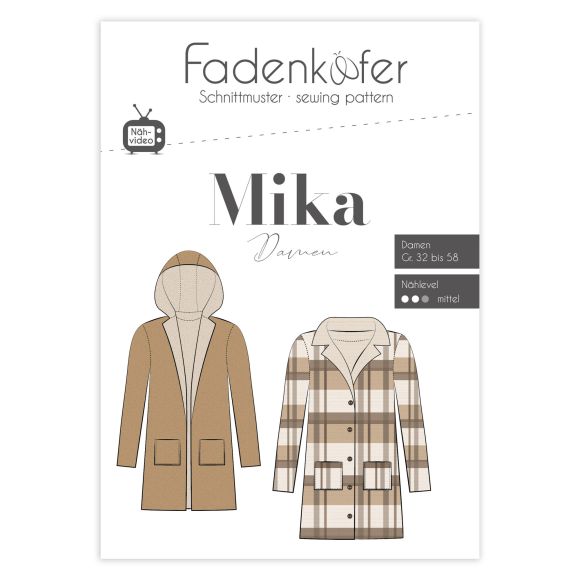 Patron - Manteau pour femmes "Mika" (32-58) de fadenkäfer (en allemand)