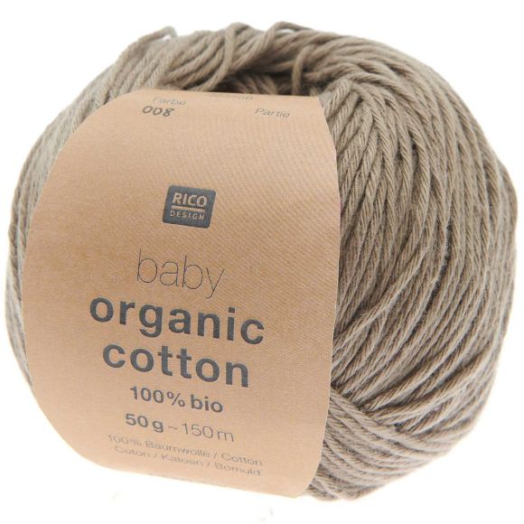 Bio-Wolle - Rico Baby Organic Cotton (taupe)