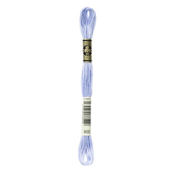 DMC Stickgarn "Mouliné Spécial®" Strang à 8 m - 6 fädig (800/blau)