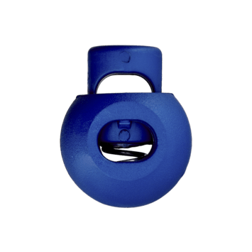 Arrêt pour cordon 20 mm "1-trou rond" (bleu roi)