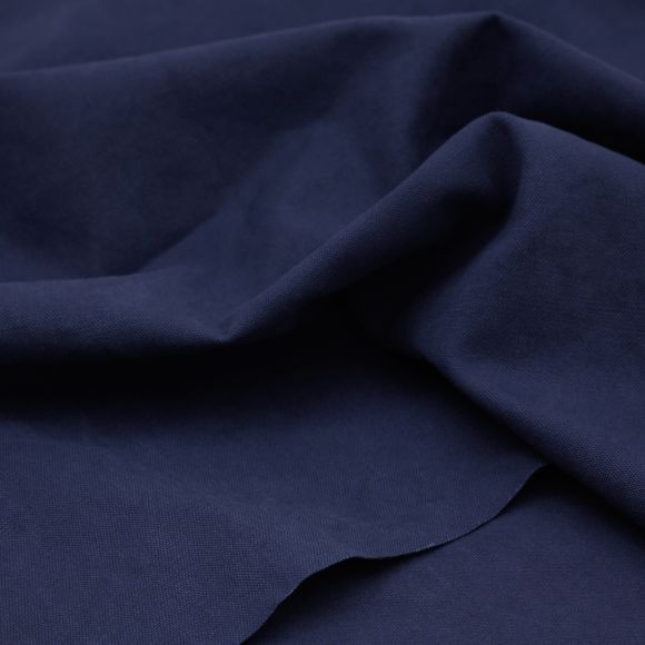 70 cm reste // Heavy canevas coton "Washed - navy" (bleu foncé) de mind the MAKER