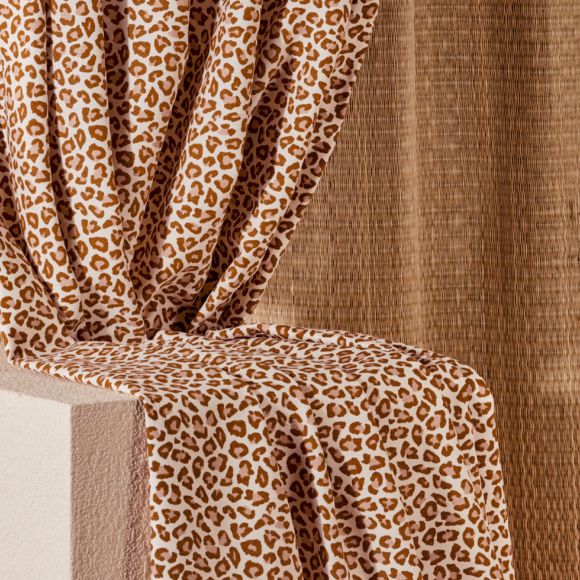 Gabardine de coton "Leony" (offwhite-ocre/pêche) de ATELIER BRUNETTE