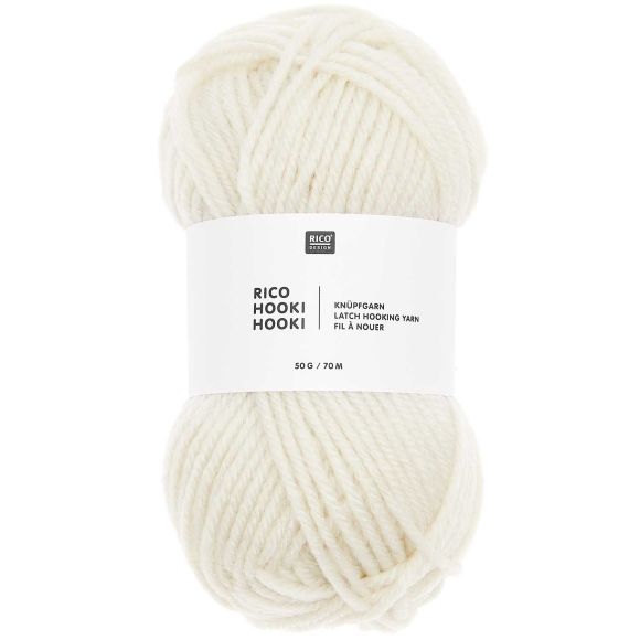Knüpfgarn - Rico Hooki Hooki, 70 m (offwhite)