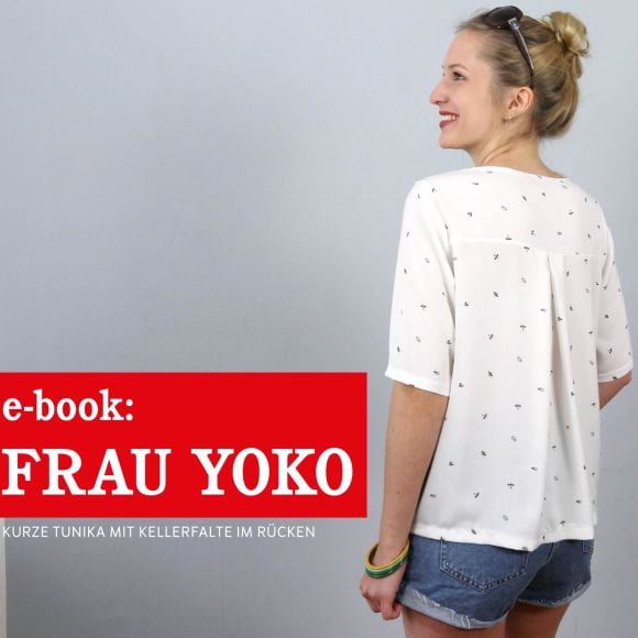 Tuto & patron PDF - blouse "Frau Yoko" (t. XS-XXL) de STUDIO SCHNITTREIF (en allemand)