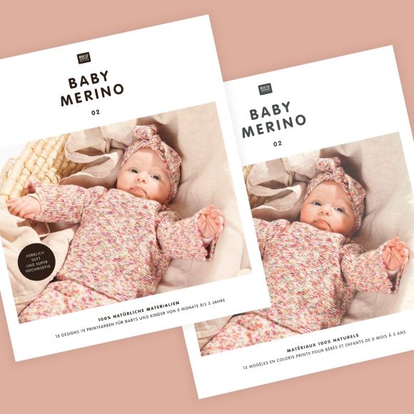 Magazine "Baby Merino - n° 02" de RICO DESIGN (allemand/français)
