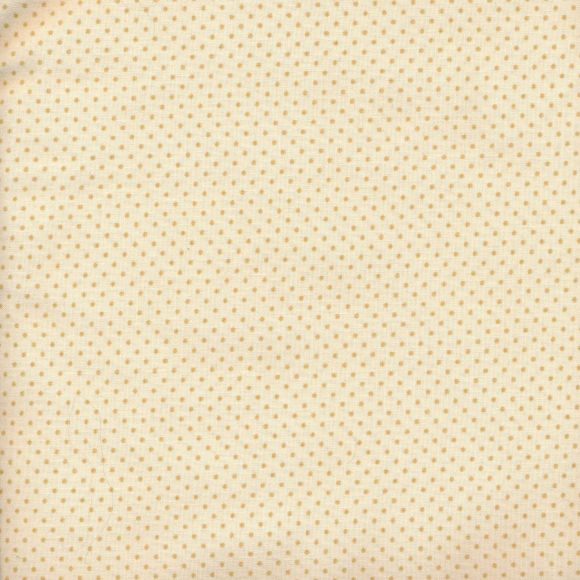 95 cm Coupon // AU Maison Baumwolle "Dots-Butter" (creme)