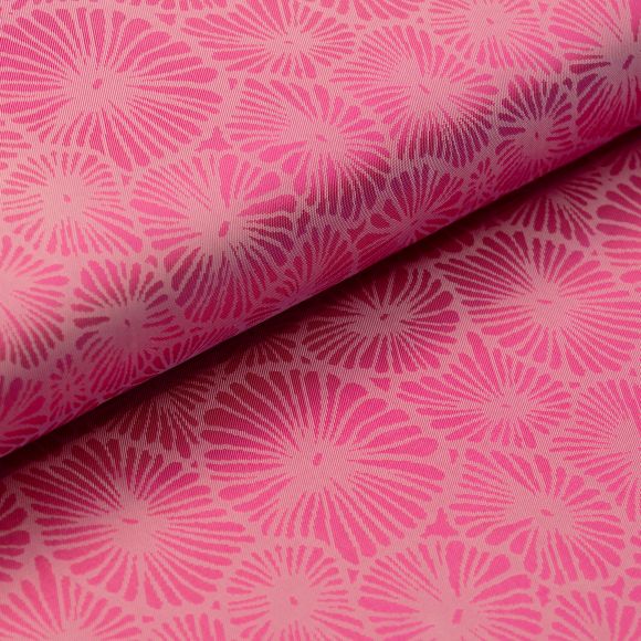 Tissu pour doublure acétate/viscose "Jacquard fleurs" (pink)
